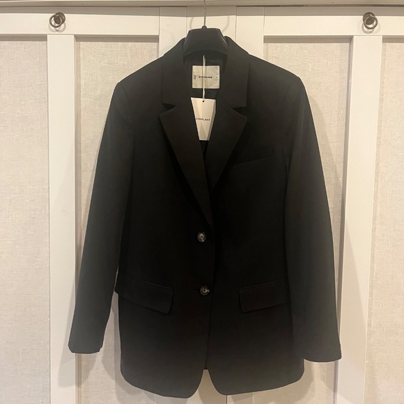 EVERLANE OVERSIZED BLAZER - NWT, BLACK, SIZE 6 - Picture 6 of 8
